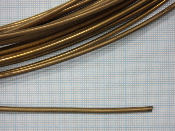 Проволока латунная латунь Л63 прв кр 2.0мм диаметр Ф2мм ГОСТ15527-2004