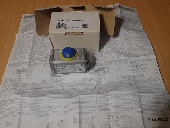 Пневмопривод двустороннего действия AIR TORQUE AT045U-D-A F04-N-11DS давление максимальное 8bar