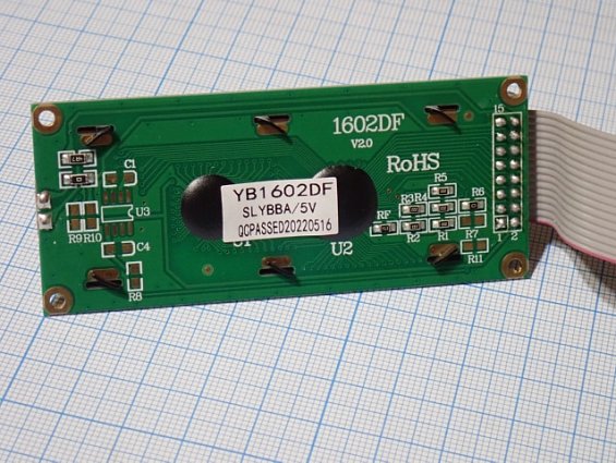 Жидкокристалический дисплей пароувлажнителя Defensor MK5 YB1602DF SLYBBA 5V QCPASSED20220516