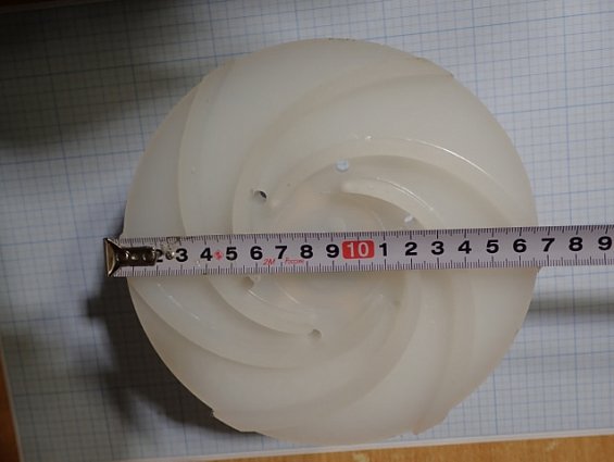 Рабочее колесо насоса sOmeflu NP50-32-160 Ф170mm диаметр рабочего колеса 170ММ пластиковое