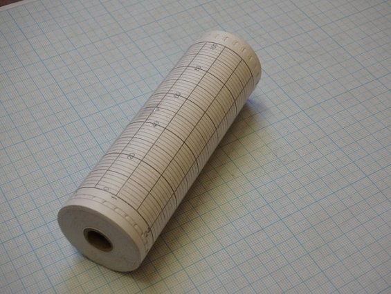 Бумага лента диаграммная реестовый номер 206 ШКАЛА 0-100 рулонная регистрирующих приборов