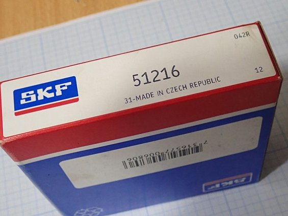 Подшипник skf 51216 31-made in czech republic