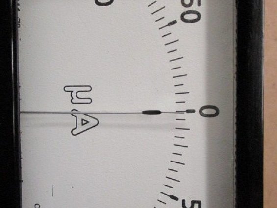 Микроамперметр М2003 предел измерений 100-0-100мкА класс точности 2.5 ГОСТ8711-78 1985г.в
