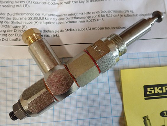 Насосный элемент SkF LUBRICATION GM.ELEM.PPE.D8.RAC.8 GS100.8.8 pumping element for gsjb g