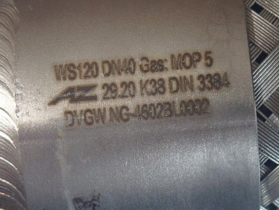 Металлорукав нержавеющий AZ WS-DN40-R1 (ES 40RA500) 1/2"-3/3l-L0500 Edelstahlschlauch