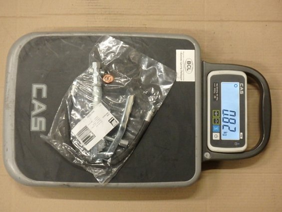 Пистолет для густых смазок 014-1081-000 Meclube с гибкой трубкой и 4-х кулачковым фитингом