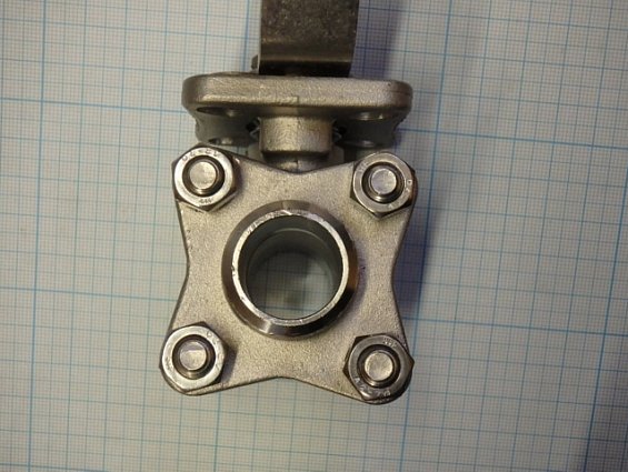 Кран шаровый шаровой GENEBRE 2026-05 DN20 G3/4" PN63 AISI316 Tmax=+180C ISO-фланец F04-F05