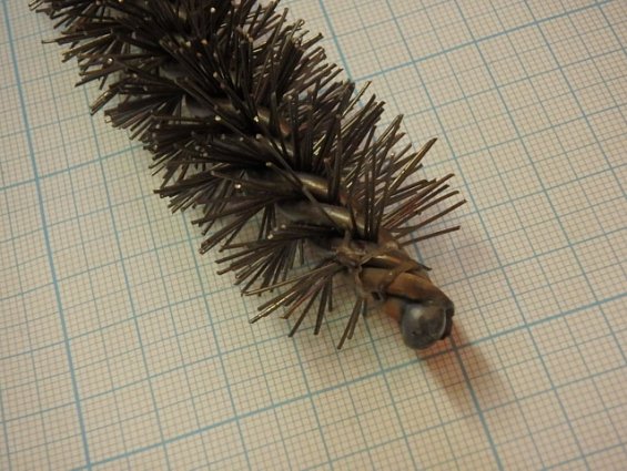 Щетка-ерш стальной Д28х100х135х3.0х0.5мм D28х100х135х3.0х0.5mm диаметр-Ф28мм длина ворса-100мм