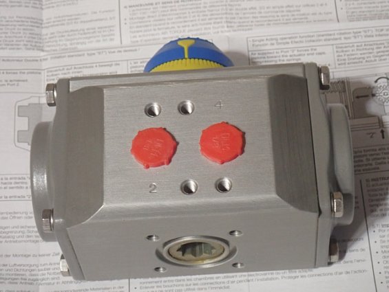 Пневмопривод двустороннего действия AIR TORQUE AT045U-D-A F04-N-11DS давление максимальное 8bar