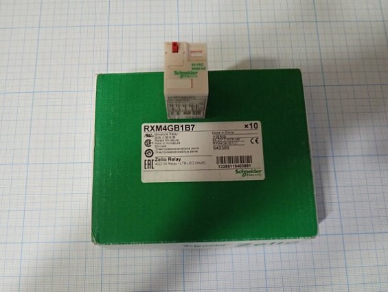 Реле промежуточное Schneider Electric RXM4GB1B7 24VAC 50/60HZ 3A/250VAC