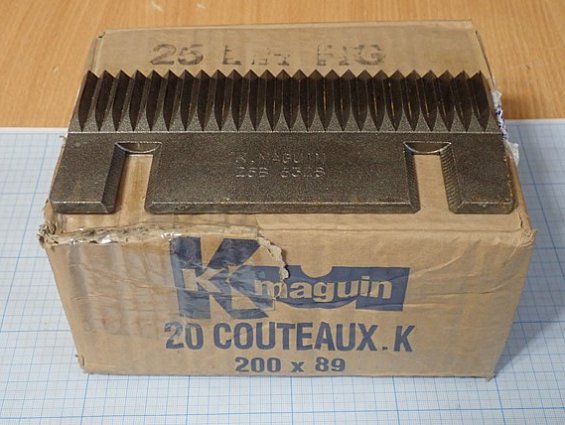Нож барабанной свеклорезки Maguin DRUM BEET SLICER 2000-600-60 K.MAGUIN 25B 5328 200х89