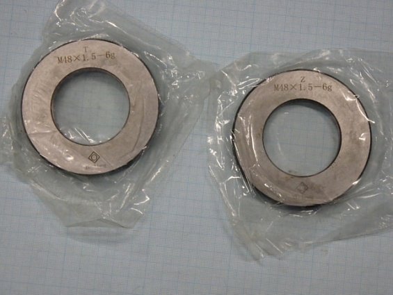 Калибр кольцо М48х1.5-6g комплект ПР/НЕ GO&NOGO