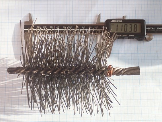 Щетка-ерш стальной Д105х110х170х4.0х0.9мм D105х110х170х4.0х0.9mm диаметр-Ф105мм длина ворса-110мм дл