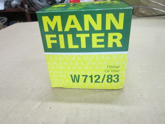 Фильтр масляный mann filter w712/83 toyota 90915-20003 oil filter дизельных двигателей 1kd-ftv 1GD