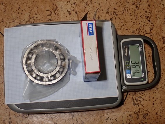 Подшипник SKF Explorer 6316 21-MADE IN FRANCE ОТКРЫТЫЙ НЕ УСТАНАВЛИВАЛСЯ