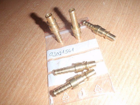 Пневмоштекер mafa соединительный БРС 03021541 48520 Brass-connector 6.3mms-1/4"-Type14