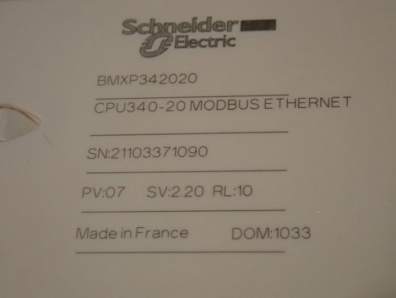 Центральный процессор Schneider Electric BMXP342020 Made in France БЕЗ ОРИГИНАЛЬНОЙ УПАКОВКИ