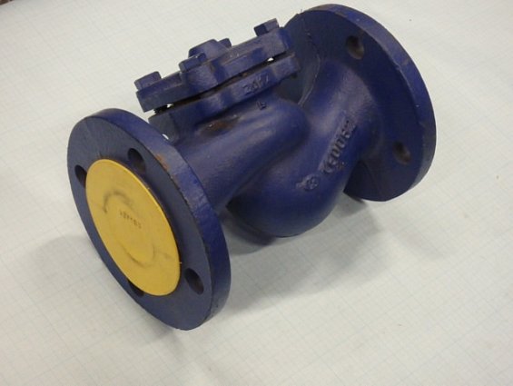 Клапан обратный чугунный фланцевый V287-050 DN50 PN16 EN-JL1040 серый чугун Тмакс=300гр.С