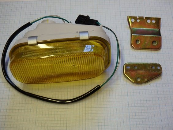 Фара противотуманная левая желтого цвета 01-214-2009L-YV1 LUCID DEPO