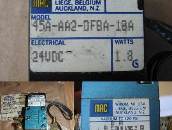 Клапан электромагнитный 45A-AA2-DFBA-18A 24VDC 1,8 WATTS MAC VALVES INC