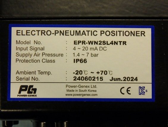 Электропневмопозиционер Power-Genex epr-wn2sl4ntr ELECTRO-PNEUMATIC POSITIONER 4-20mA DC 1.4-7bar IP