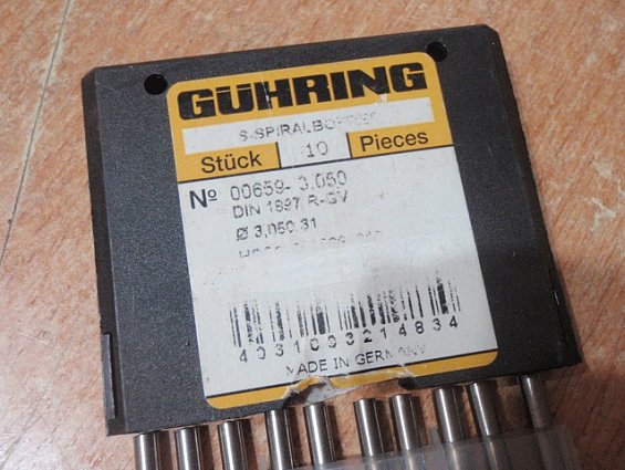 Сверло GUHRING S-SPIRALBOHRER Ф3.050 00659-3.050 din1897 r-gv 4031093214834 Gesamtlange