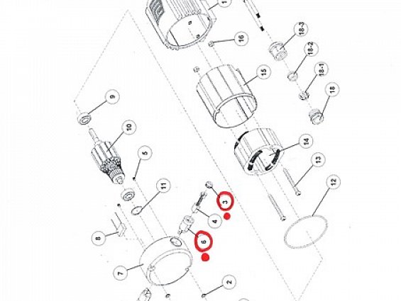 Щеткодержатель FISCHBEIN Holder Bruch 67753-6 +Колпачок Screw Cap-Brush holder 67760