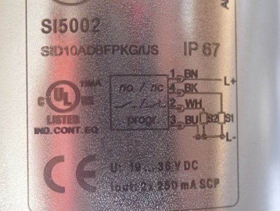 Датчик потока ifm SI5002 SID10ADBFPKG/US IP67 19...36VDC 2х250mA SCP Made in Germany