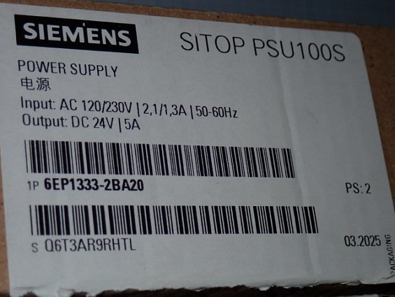Блок питания SIEMENS 6EP1333-2BA20 DC24V/5A Made in Austria