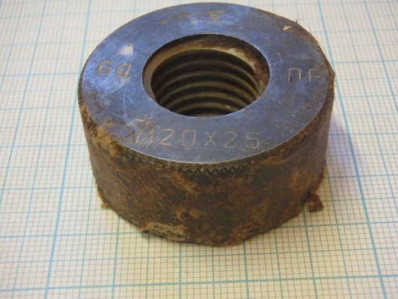 Калибр-кольцо для метрической резьбы М20х2.5 6g ПР