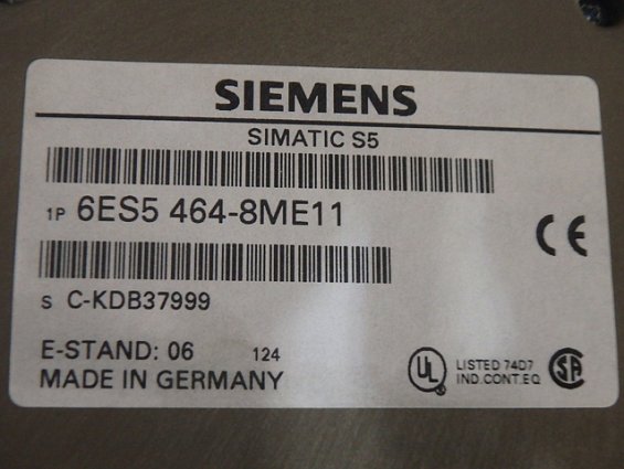 Модуль siemens 6es54648me11 simatic S5 464 analog input module floating for s5-90U/-95U/-100U et