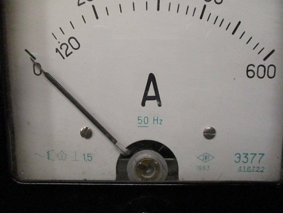Амперметр Э377 шкала 0-600A 50Гц Класс точности 1.5 1983г.в СДЕЛАНО В СССР производитель ЗИП