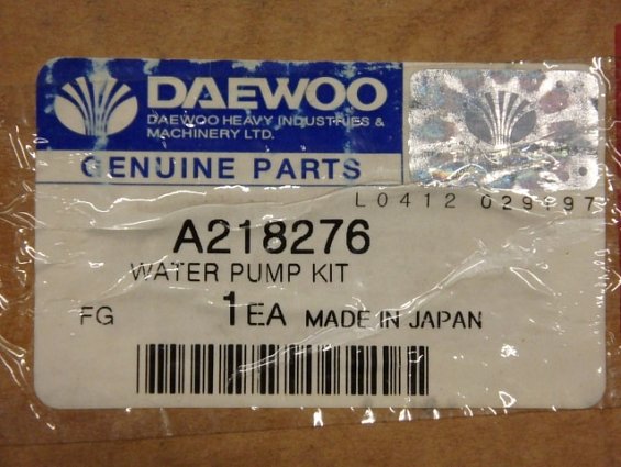 Насос водяной помпа A218276 AISIN DAEWOO