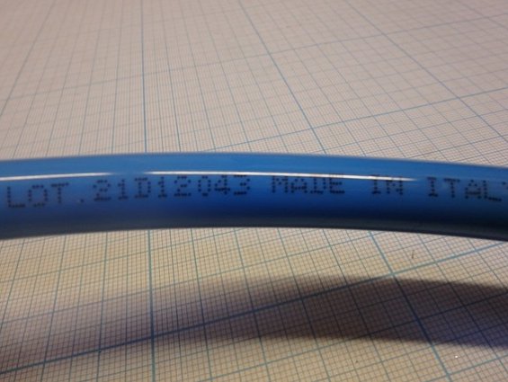 Трубка пневматическая полиуретановая zec tpu-12/9-B 9х12 синяя диаметр наружный 12мм