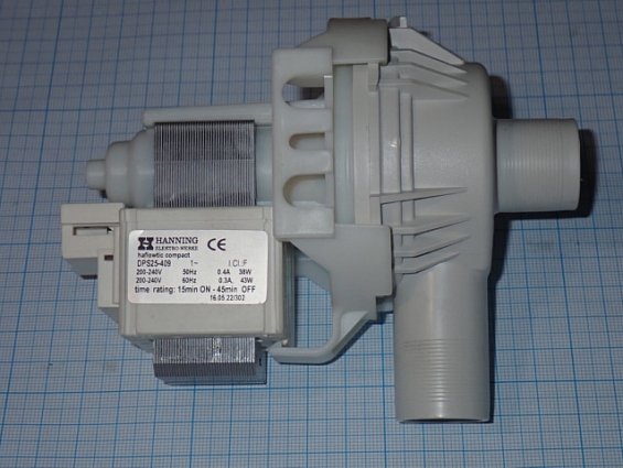 Насос синхронный пароувлажнителя Defensor MK5 HANNING DPS25-409 200-240V 38W 50/60Hz time rating: 15