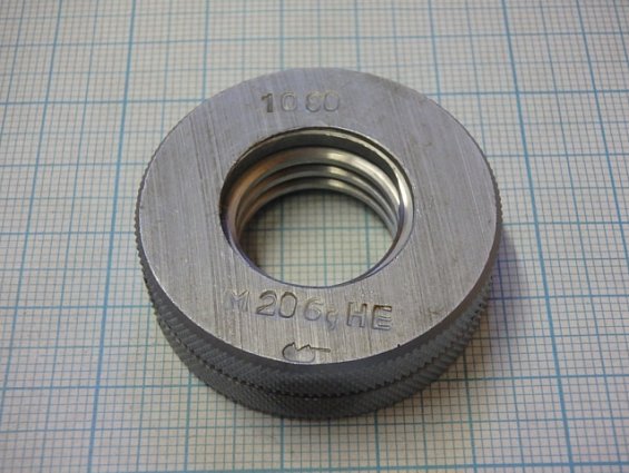 Калибр-кольцо для метрической резьбы М20х2.5 6g НЕ