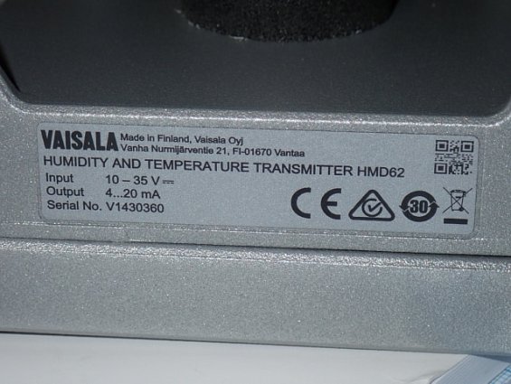 Датчик температуры и влажности VAISALA HMD62 HUMIDITY AND TEMPERATURE TRANSMITTER 10-35V 4...20mA ве
