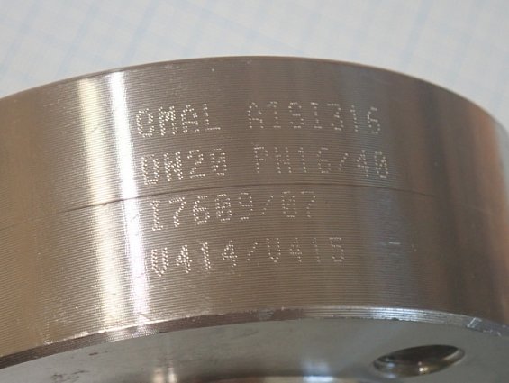 Кран шаровой OMAL U414/U415 V414X605 DN20 PN16/40 межфланцевый нержавеющий AISI316 без привода