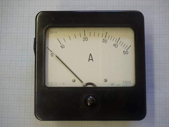 Амперметр ЗИП Э309 0...50А 50Hz 1.5 1980г