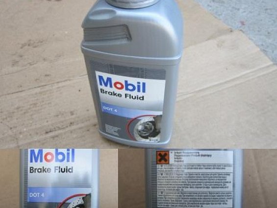 Жидкость тормозная Mobil Brake Fluid Universal DOT 4 500ml высококачественная тормозная жидкость