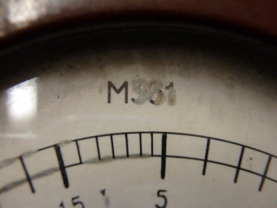 Вольтметр М361 круглый Ф80мм.предел измерения 0-30 м/мин.0-100V 80х80х53 1970г.в. НЕТ ГАРАНТИИ