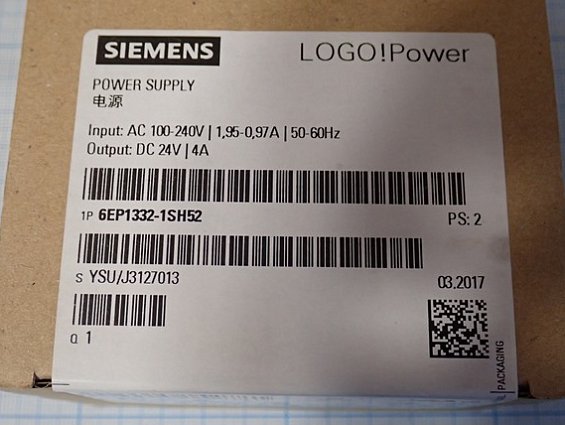 Блок питания SIEMENS 6EP1332-1SH52 Input: AC 100-240V 1.95-0.97A 50-60Hz