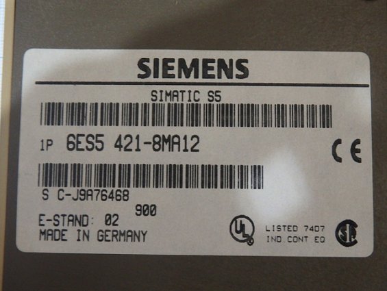 Модуль siemens 6es54218ma12 simatic S5 421 digital input module non-floating 8 inputs 24VDC