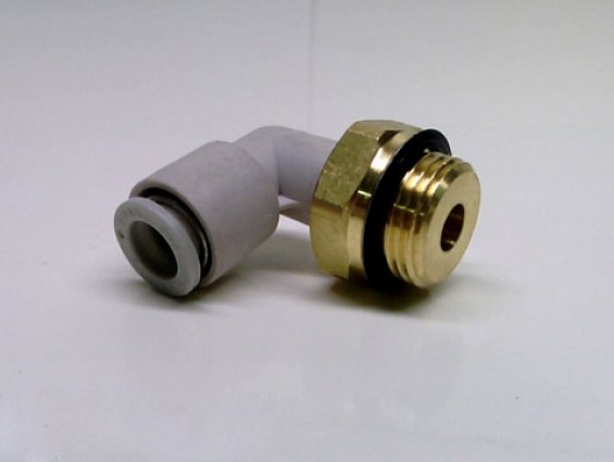 Соединение быстроразъемное угловое smc kQ2L08-g03 r3/8"-8.0mm угловой штекер