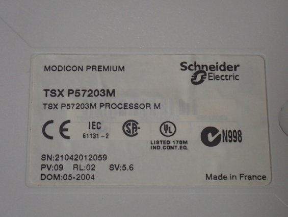 Модуль процессор Schneider Electric TSXP57203M БЫВШИЙ В УПОТРЕБЛЕНИИ ПРОШУ СМОТРЕТЬ ФОТО ТОВАРА
