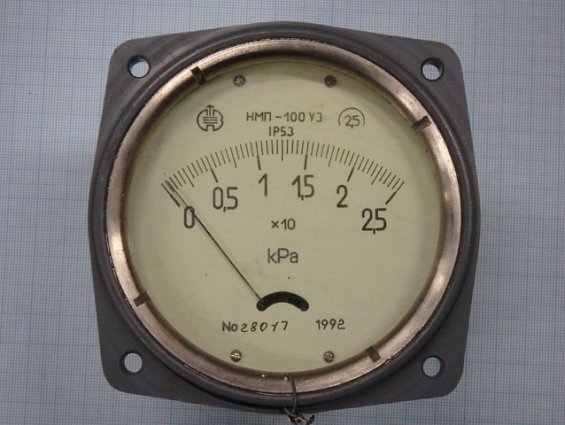 Напоромер НМП-100-25-2.5-У3 0-25kPa IP53 1992г