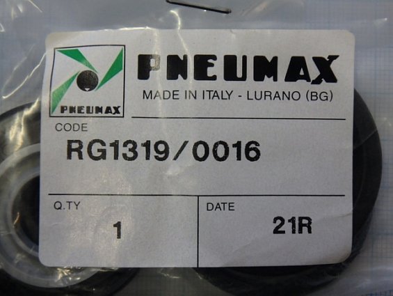 Ремкомплект пневмоцилиндра pneumax rg1319/0016 набор уплотнений с манжетами поршня D=40мм