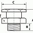 Пресс-масленка плоская t1/b m1 G1/4 Ф16мм din3404 pressol 55838 A=16мм B=6мм С=16.5мм