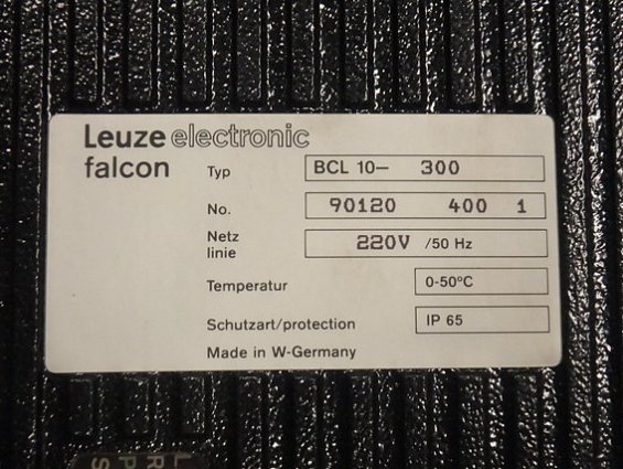 Сканер Leuze electronic falcon bcl10-300 220V 50Hz 0-50C IP65 barcodeleser штрих-кодов