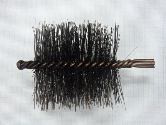 Щетка-ерш стальной Д76х80х130х3.0х0.4мм D76х80х130х3.0х0.4mm диаметр-Ф76мм длина ворса-80мм длина об